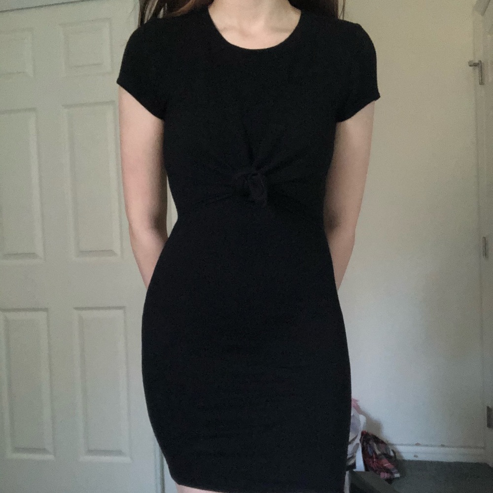 Black mini dress